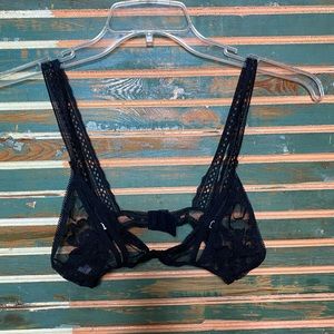 Hustler Black Lace Bra